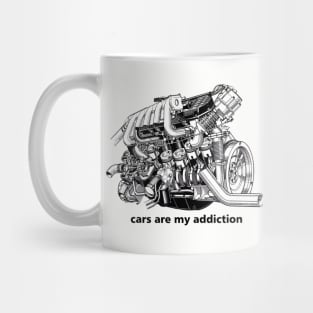 cars are my addiction Mug